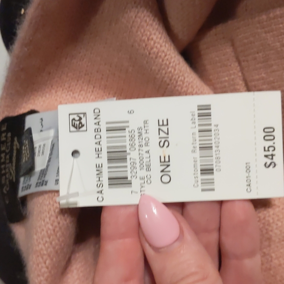 NWT Cashmere Chapter Club Luxury Winter Headband Hat Baby Barbie Pastel Pink - Picture 8 of 10